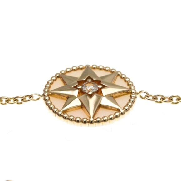 DIOR 18k Rose Gold Diamond Charm Bracelet - Picture 5 of 11